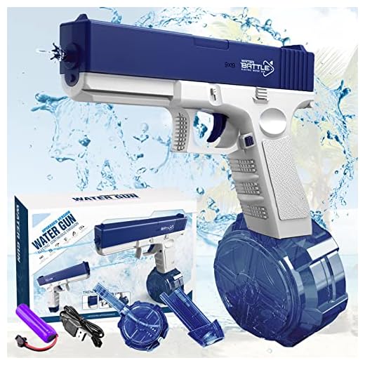 Electric Water Guns Up to 32 FT Range One-Button Automatic Squirt Guns High Capacity Water Toy Guns 2023 Water Blasters for Kids Adults Boys Girls Summer Swimming Pool Party Beach Outdoor