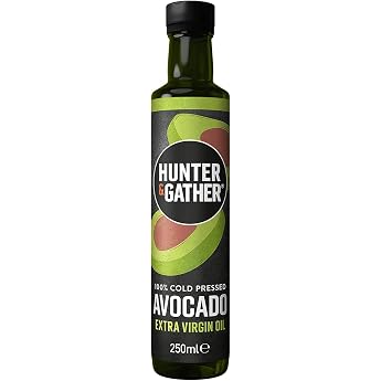 Extra Virgin Avocado Oil Cold Pressed Unrefined 100% Natural Versatile Avocado Oil No Sugar Gluten or Dairy Products 250 ml