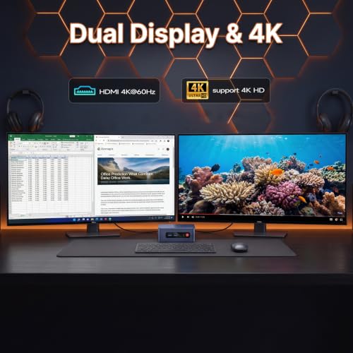 Image of Beelink SER3 Mini PC, AMD Ryzen 3 3200U (up to 3.5GHz), 8GB DDR4 256GB SSD, Mini Desktop Computer Support 4K Dual HDMI Display /Gigabit Ethernet /WiFi 5 /Home /Office