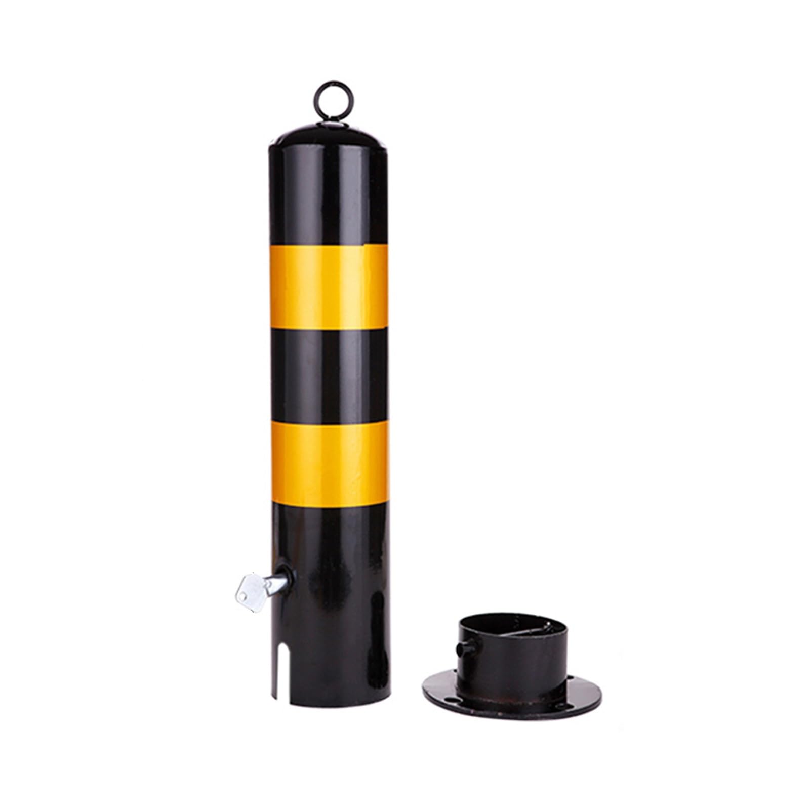 Borne de sécurité Amovible avec Bandes réfléchissantes, Poteau de signalisation pour la sécurité des allées, Colonne d'avertissement 50 cm / 20 Pouces