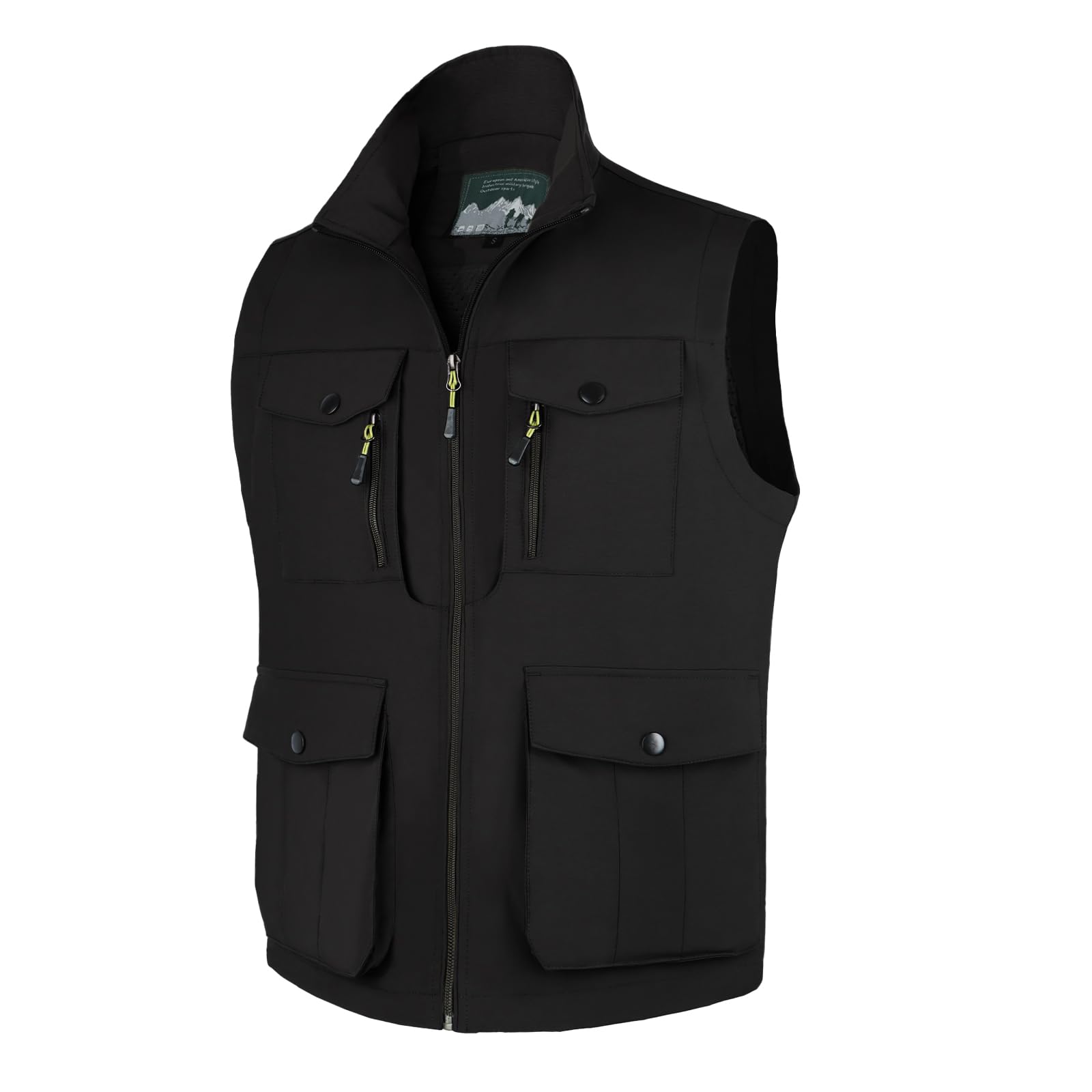 Chaleco de Pesca para Hombre con Múltiples Bolsillos Chaleco Informal Ligero Transpirable Fotografía de Viajes al aire Libre Chaqueta sin Mangas