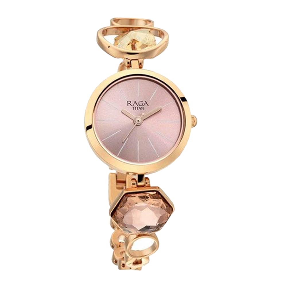 Titan Womens Moments of Joy Rose Gold Dial Brass Analogue Watch -NS2606WM09 (B0BGC2S61V) Amazon Price History, Amazon Price Tracker