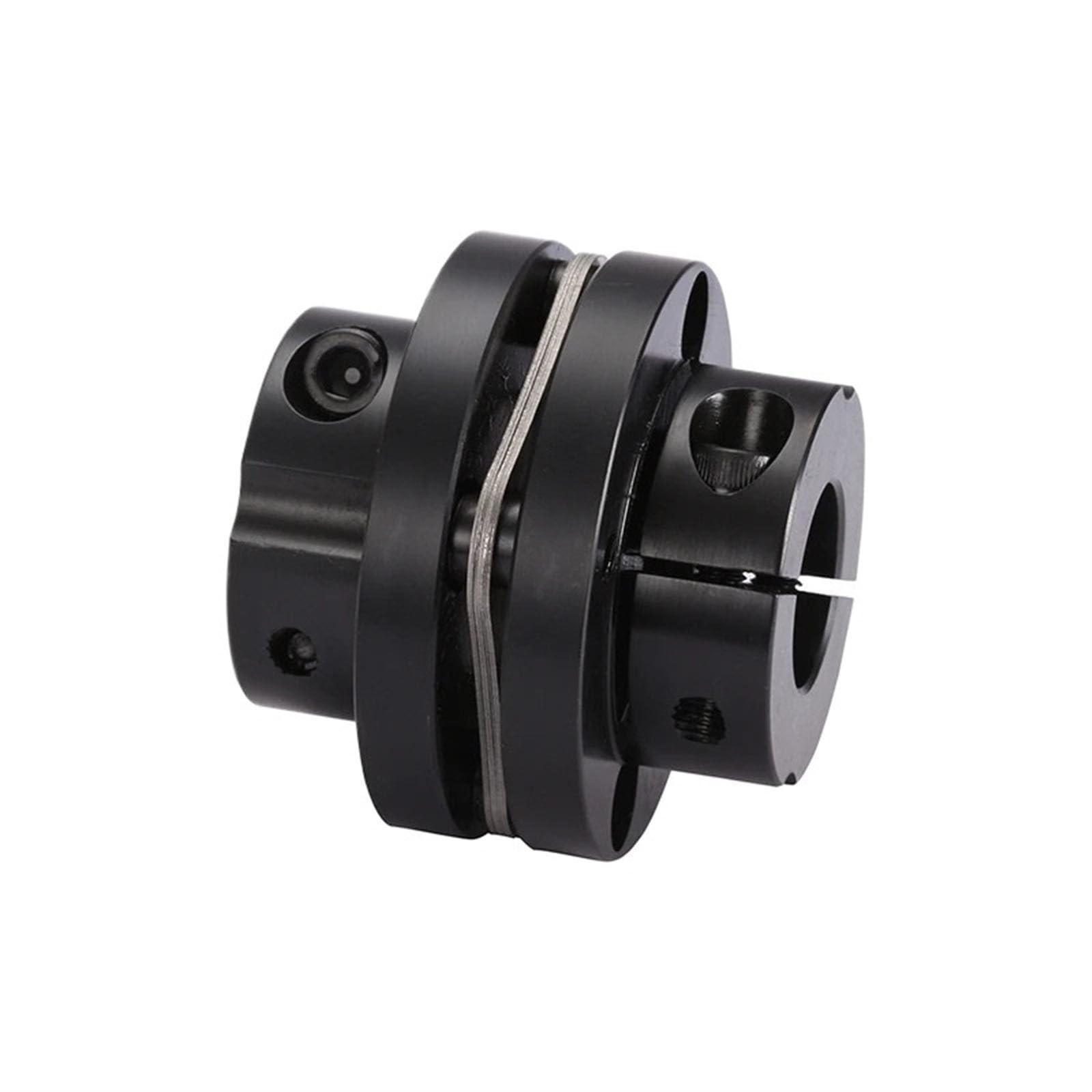 1 stücke Schwarz D50L41 Stahl Abgestufte Einzel Membran Serie Kupplung 50mm Durchmesser 41mm Länge Motor Welle Koppler Gerillt Elastisch(12x20mm)
