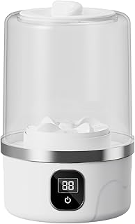 20cm Mini Underwear Washing Machine, Portable Washing Machine, 3D Water Flow Tech&Rotating Pulsator, 3000mah Rechargeable Cleaning Appliance for Baby Clothes, for Towels Socks, for Flats Rv (white)