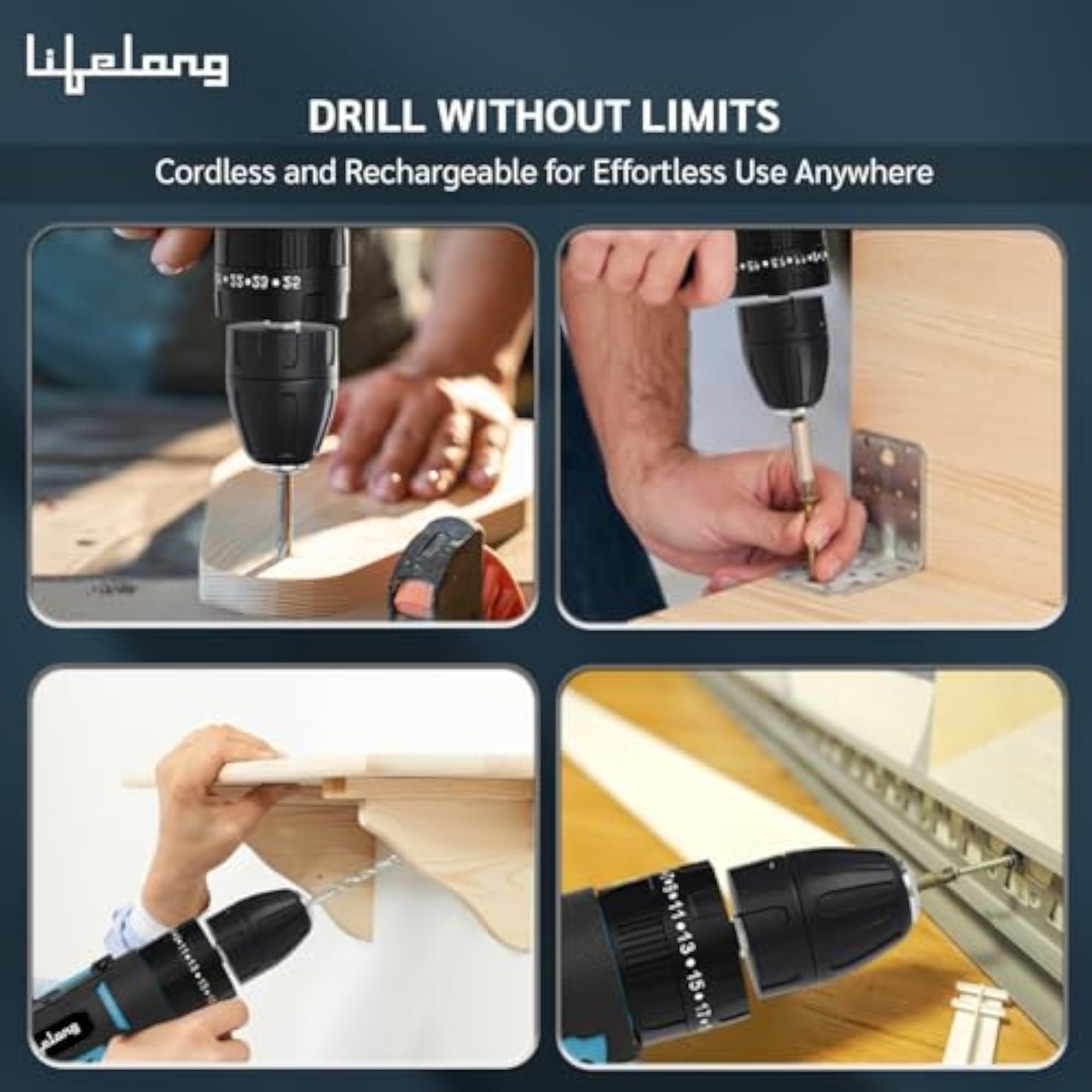 12V Cordless Drill Machine for Home Use