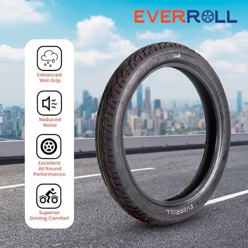 Image of 80 /100-17 Tubeless Bike Tyre, Front