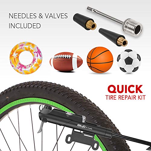 Leeofty Mini Bomba de Bicicleta Da De Bicicleta Bomba de Ar de Alta Pressão Da Bomba de 120 PSI Com