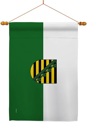 Miniatura 9 de Saxony Garden House Flags Kit Regional Germany States Central Europe Territory Old History Country Particular Area Small Decorative Gift Yard Banner