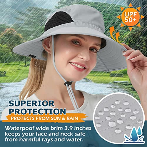 Einskey Sun Hat For Women/Men, Upf50+ Wide Brim Floppy Bucket Hat Waterproof Fishing Hat For Garden Beach Park Safari Travel #TOP2
