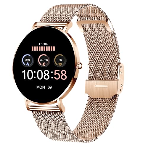 Reloj inteligente para mujer XCOAST Siona 2 en acero inoxidable y filigrana