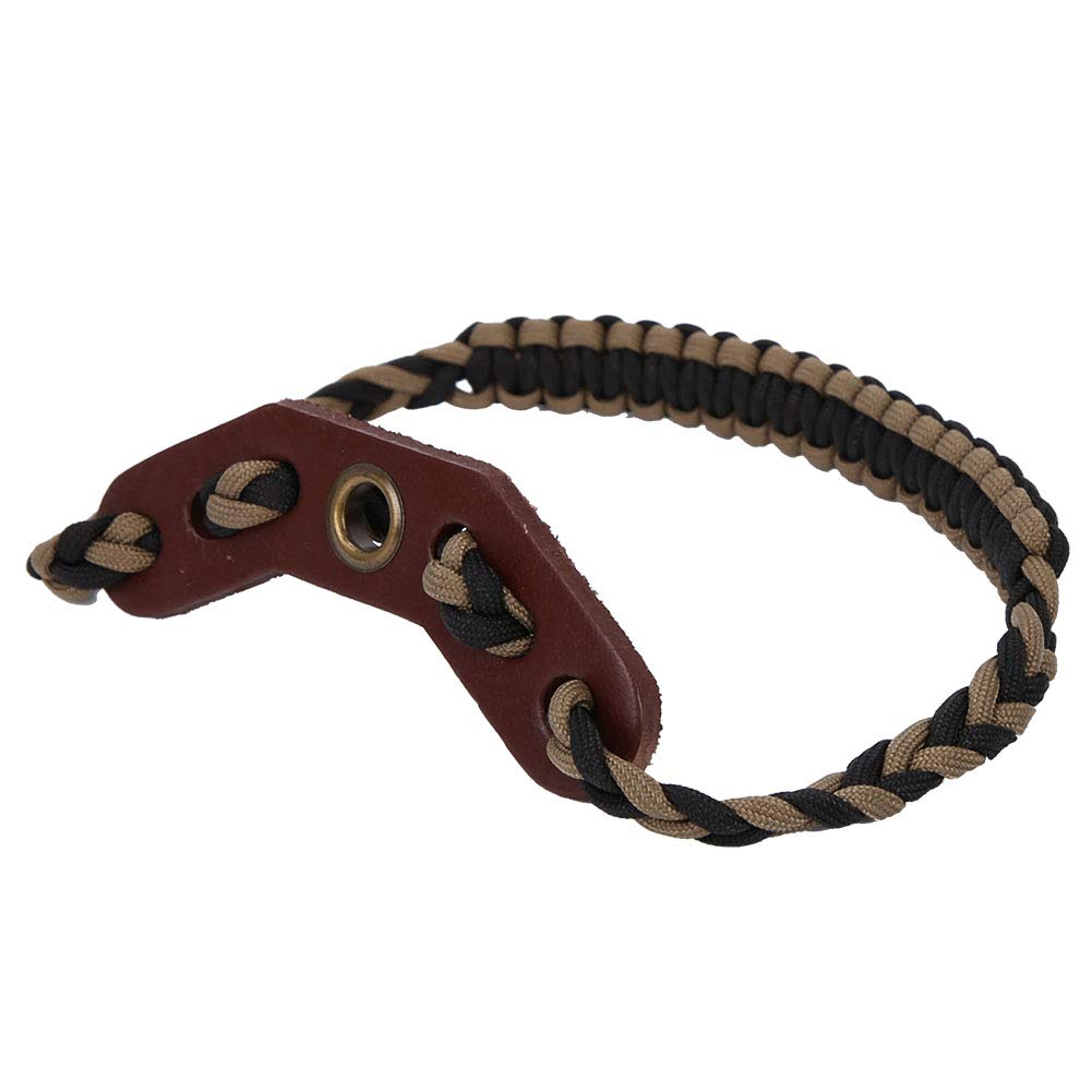 Sangle de Poignet pour Arc de Tir à L'arc, Corde Tressée en Nylon Réglable, Dragonne de Survie Polyvalente pour la Chasse et le Tir, S'adapte au Stabilisateur D'arc à Poulies et à L'arc Classique