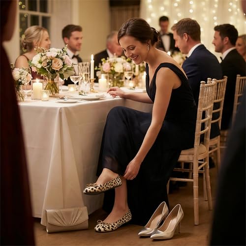 Image of Women's Foldable Ballet Flats - Portable Flat Shoes for Travel and Wedding that Fit in Your Purse