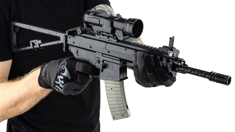 Softair Sturmgewehr – Federdruck Sturmgewehr < 0,5 Joule – Kaliber 6mm BB – 84 cm Länge – Kunststoff Nachbau mit Magazin – Einsteigerfreundlich & realistisch