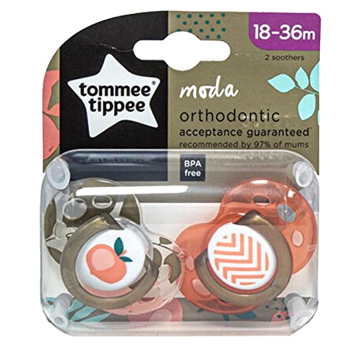 Tommee Tippee Moda Soother Twin Pack: 18-36m (Butterfly), 200 g, TT-FED40