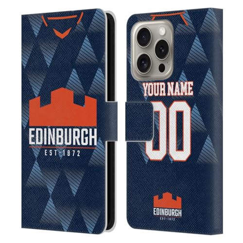 Coque en cuir à portefeuille compatible avec Apple iPhone 16 Pro Rugby