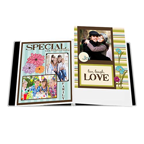 Pioneer FTM-811 8.5"x11" Family Treasures Deluxe Fabric Post Bound Scrapbook, Snow White - Image 4