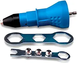 Cabeçote Rebitador Para Parafusadeira Furadeira 4,8 Mm Ajustavel Uso Facil Pode Ser Usado Com Parafusadeira Eletrica Ou Furadeira Eletrica