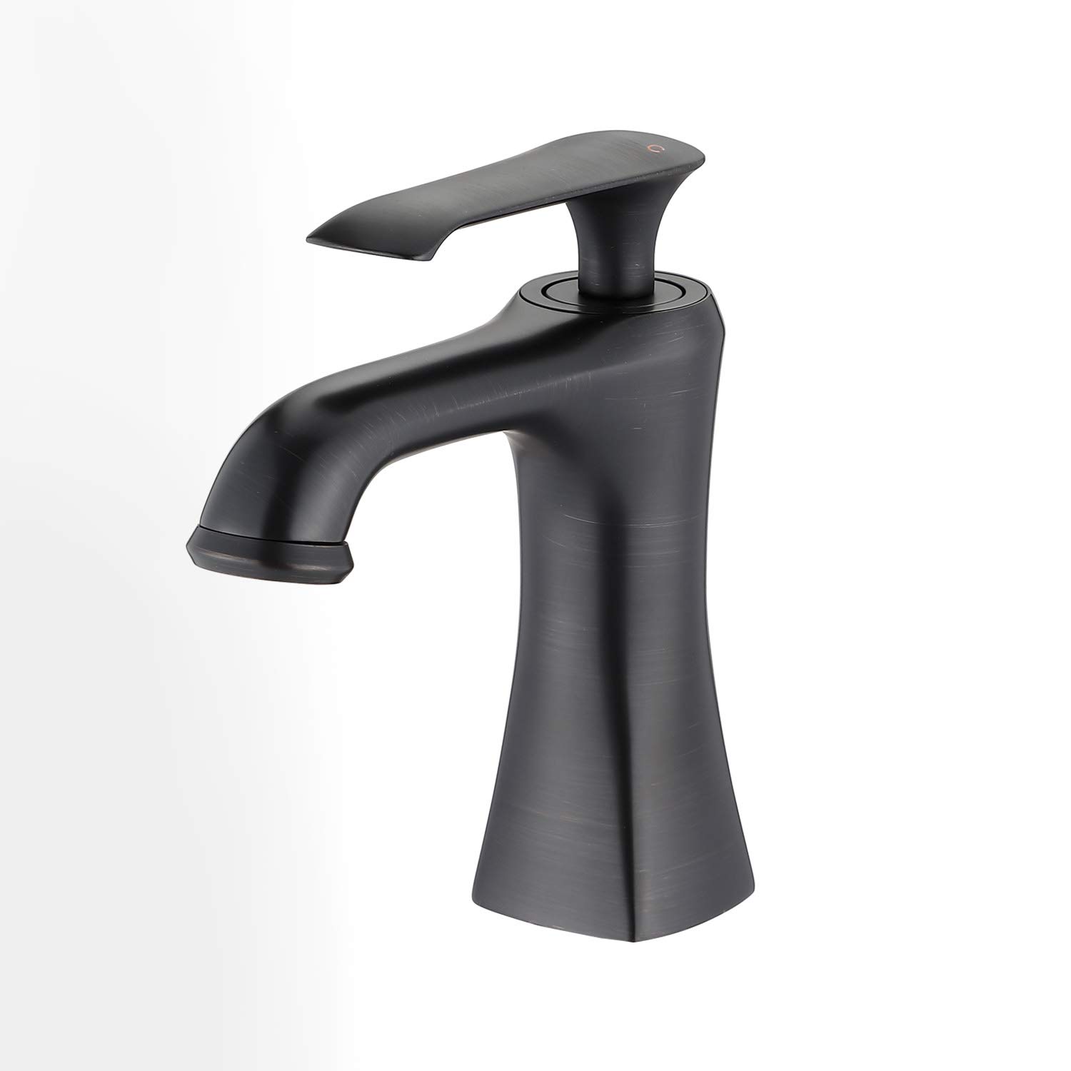 Single Handle Bathroom Faucet Single Hole Faucet Toilet Basin Faucet with Water Supply Hose (Oil Rubbed Bronze)