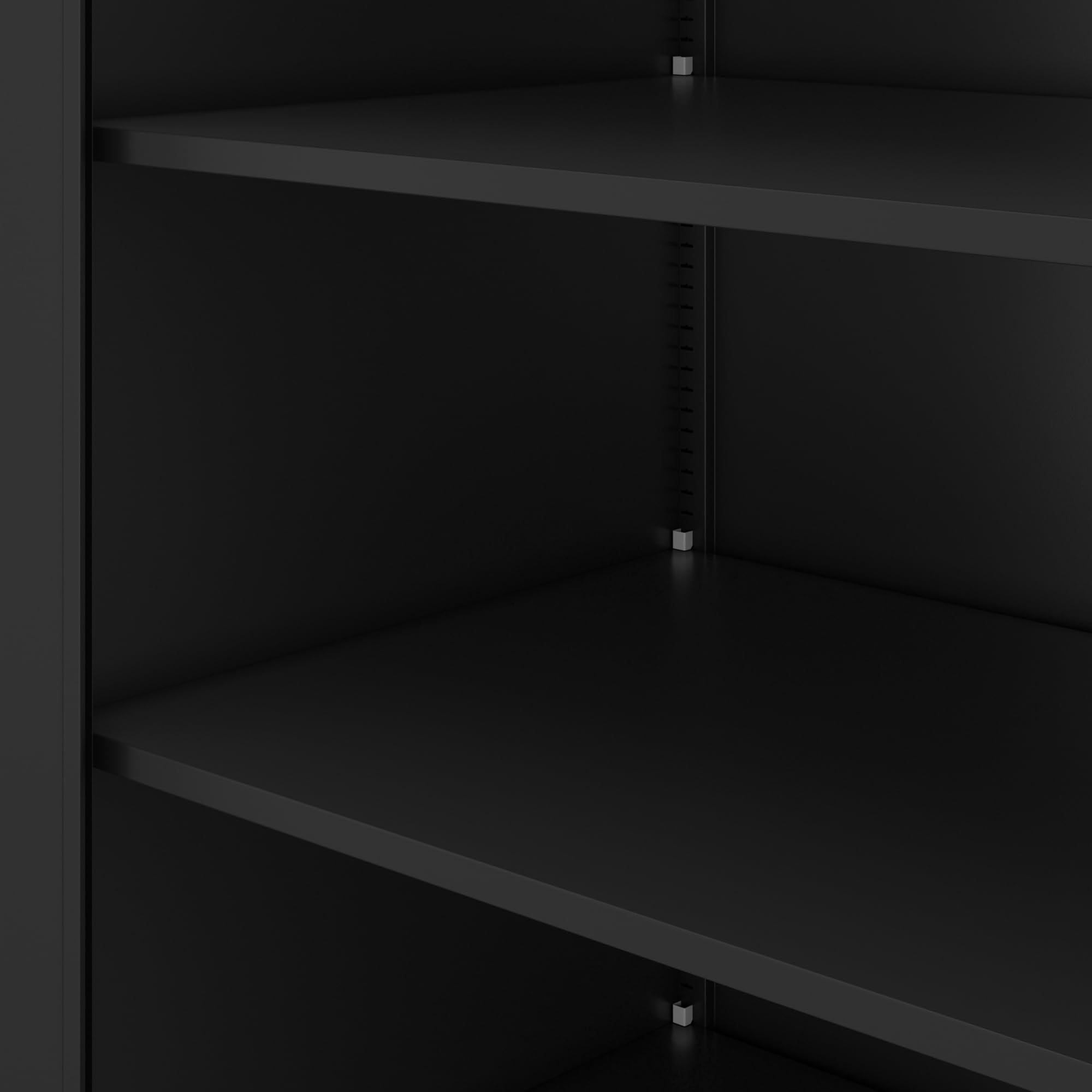 Jan Nowak Metallschrank abschließbar Büroschrank Werkstattschrank Dokumentenschrank Ordnerschrank kompakt aus Stahl 93 x 90 x 60 cm mit verstellbaren Regalböden, Aktenschrank