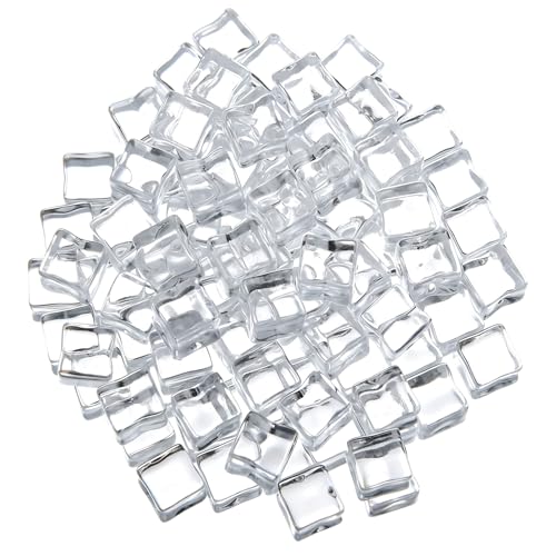 Cubos de Hielo Falsos Acrílicos Transparentes 12mm 100 piezas miniatura 1