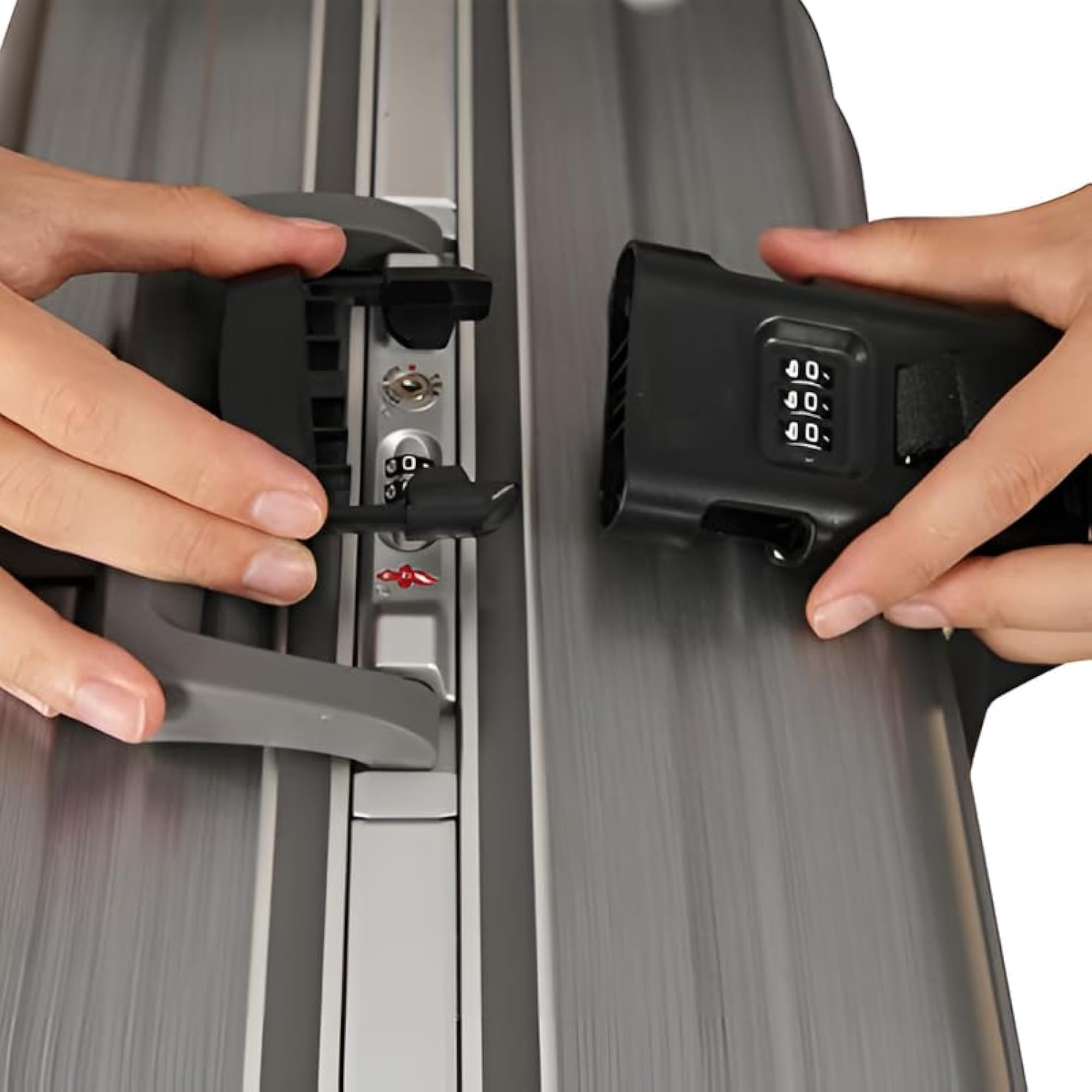 Luggage Strap with TSA Lock, Adjustable Travel Belt (4 Pcs, Rainbow)