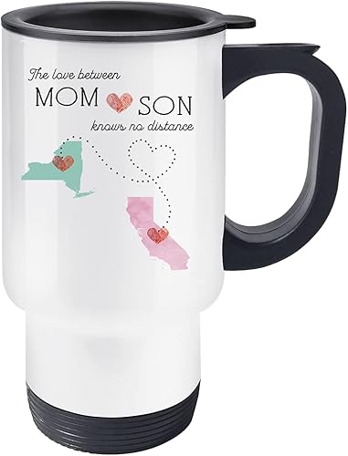 Miniatura 7 de Taza de café personalizable de larga distancia, cita personalizada, estados y países, regalo de relación, mejores amigos, regalos para mamá, mamá e