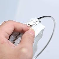 Vista 2 de uxcell Filtro de filtro de té de café con mango de acero inoxidable de 5 pulgadas