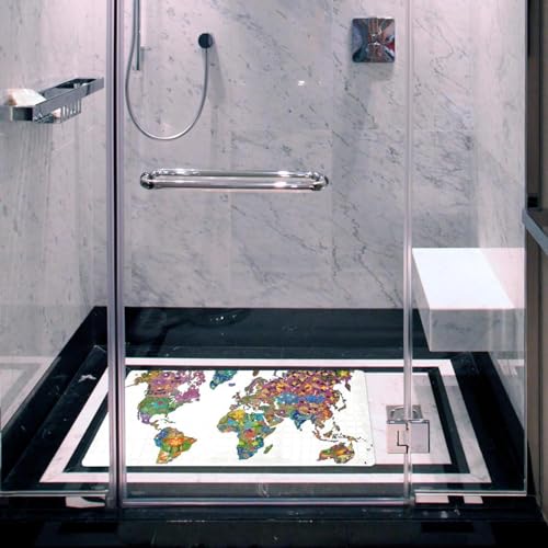 Tapis de bain antidérapant à séchage rapide et durable Call for Peace