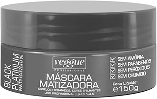 Máscara Matizadora Black Preto Efeito Acinzentado Veggue 150g