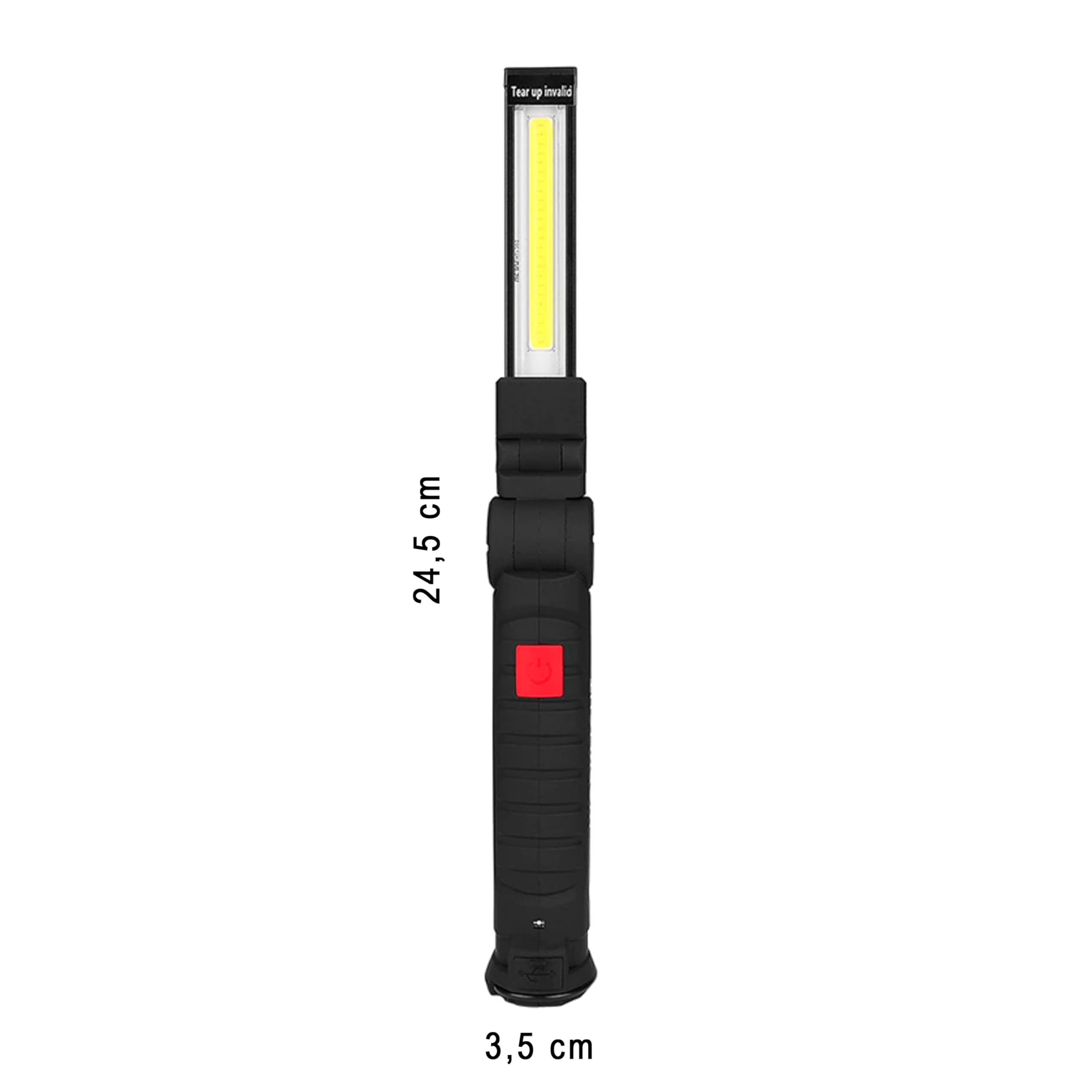 Retoo Lampa robocza LED COB, magnetyczna lampa warsztatowa z kabelem USB do ponownego ładowania, latarka do naprawy samochodu, garażu, na kemping, oświetlenie awaryjne