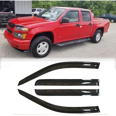 VICOJETOR 94044 Waterproof Sunproof Side Window Wind Deflector, 4pcs Protective Replacements Rain Guards, Window Visor fit for 1999-2007 Chevy Silverado & GMC Sierra 1500 2500 3500 2500HD Cover