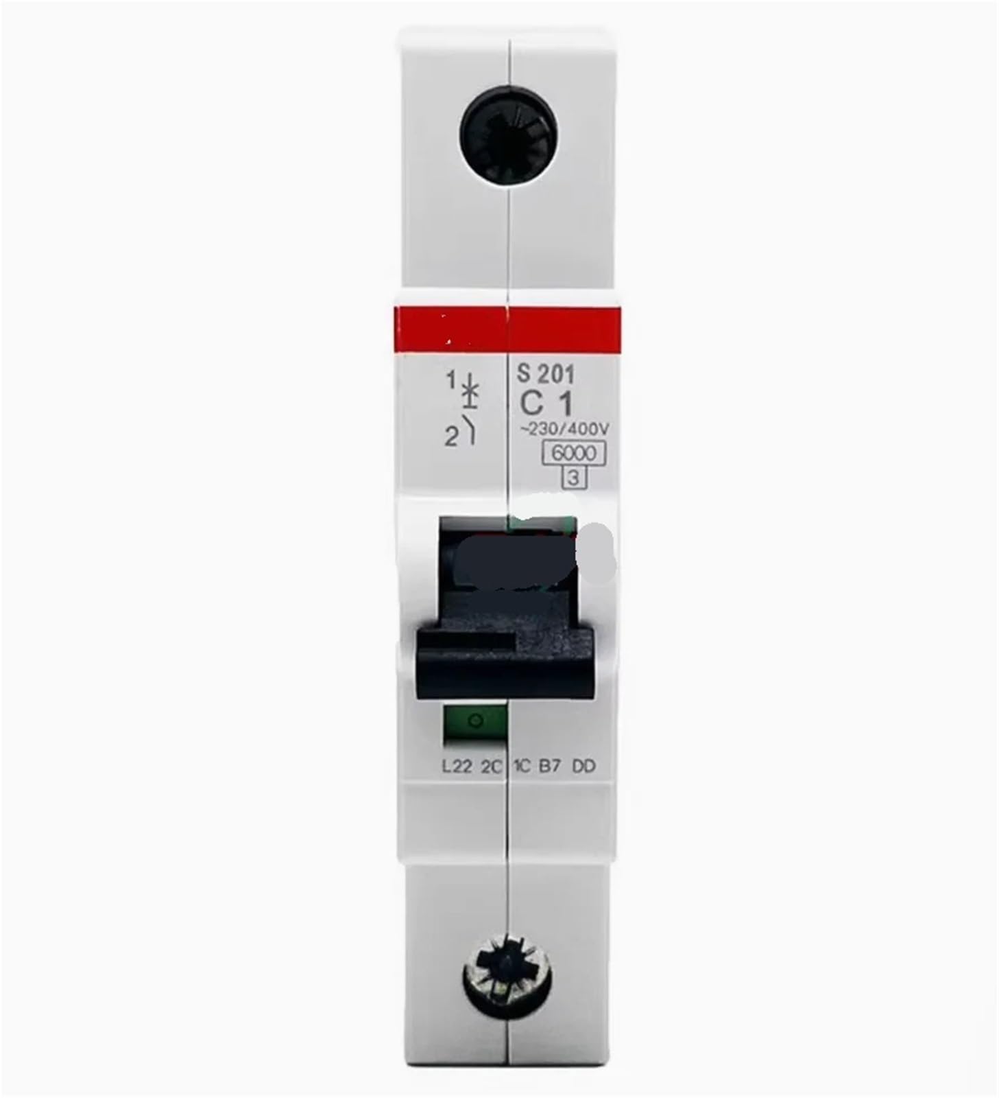 Disjoncteur miniature S201 1P C 40A protection tableau modulaire rail DIN