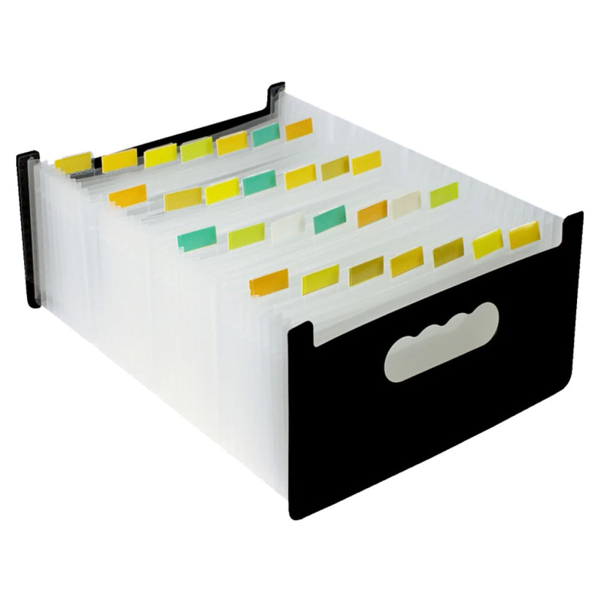 Trieur accordéon A6 noir extensible à 29 compartiments pour optimiser le rangement - 8