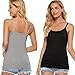 BQTQ 6 Pcs Women's Camisole Tank Top Spaghetti Strap Undershirts Camisoles, S