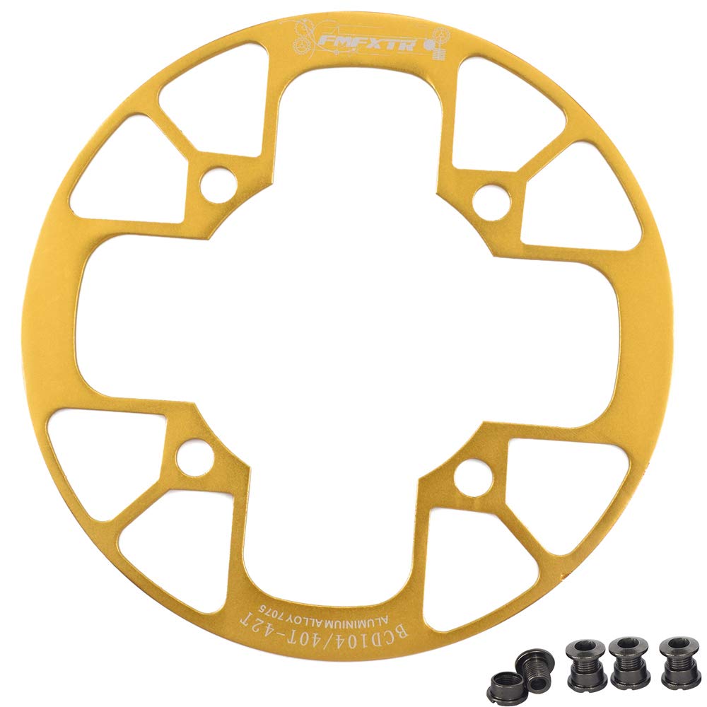 UPANBIKE Montain Bike Chainring Guard 104 BCD Aluminum Alloy Chain Ring Protector Cover for 32~34T 36~38T 40~42T Chainring Sprockets (36T-38T