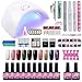 Produktbild Saint-Acior Gel-Lack Nagelset uv Gel Farbgel Set für Gelnägel Nageldesign uv Farben Gel Nagellack Starterset+36W UV-LED Nagellampe
