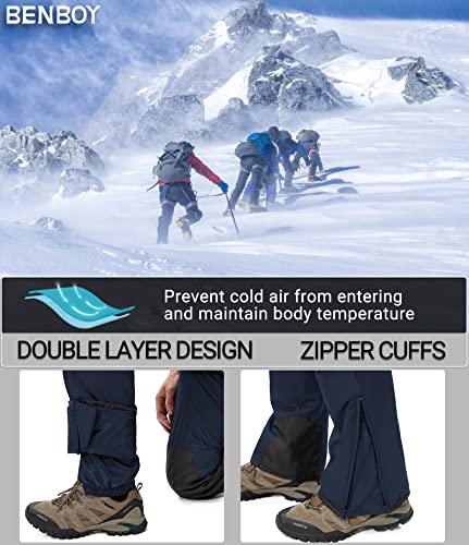 Benboy Men's Snow Ski Pants Winter Outdoor Insulated Waterproof Windproof Ripstop Snowboard Pants,Hxk7887M-Navy Blue-Xl #TOP3