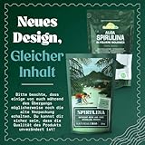 NaturaleBio Spirulina Pulver 100g. Natürliches und rohes Spirulina-Algen Pulver. Vegan und rein. In Tropischen Regionen Asiens kultiviert. Ideal für Getränke, Smoothies und Rezepte.