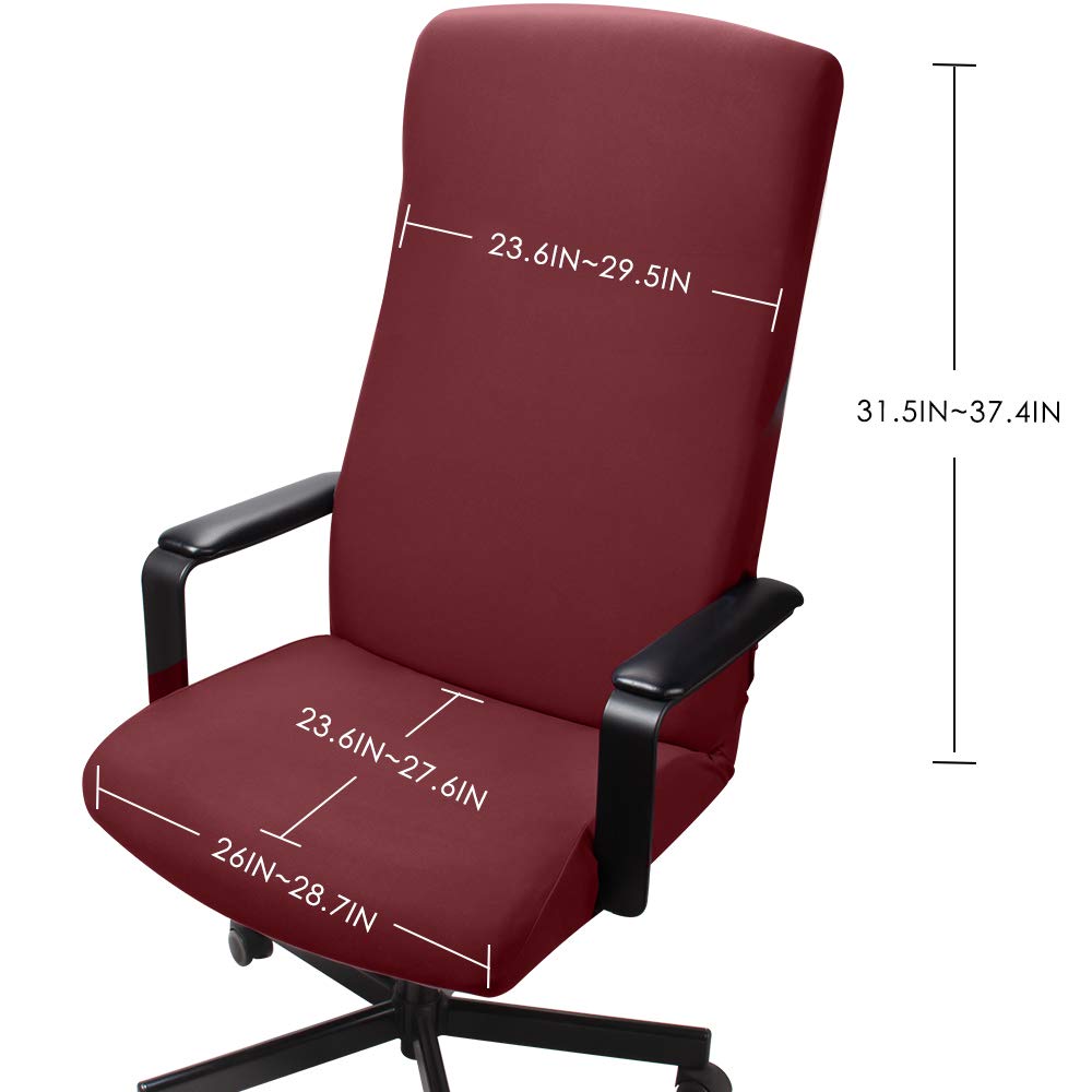 Coprisedia Per Ufficio - Taglia L, Nero, Elasticizzato E Rimovibile | Per Sedie Girevoli Con Braccioli - Foto 6