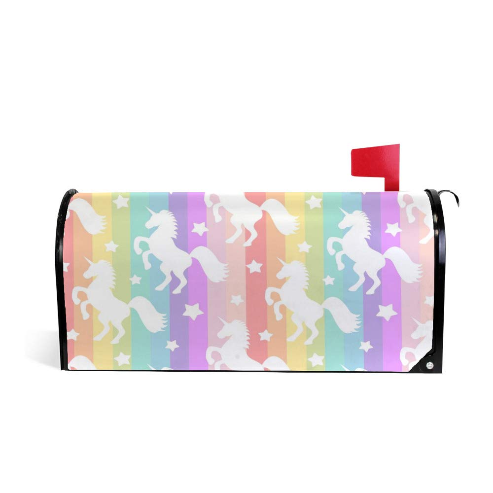 Couverture de boîte aux lettres licorne 25x21 pour décor extérieur magique