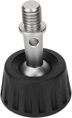 Yoidesu 34mm Rubber Foot Pad, Universal Tripod Monopod Rubber Stainless Steel Foot Pad, 3/8 Inch Antislip Rubber Tripod Feet Spike Monopod Leg Pad Replacement for Outdoor Shooting