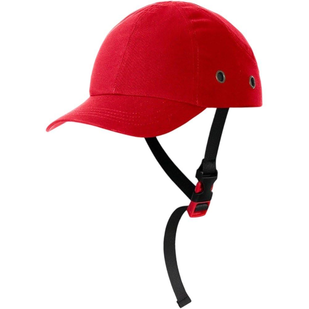 Baokuan Baseball Bump Cap, Safety Hard Hat Style Comfortable Lightweight Head Protection Cap Adjustable Vents Protective Hat for Men Women