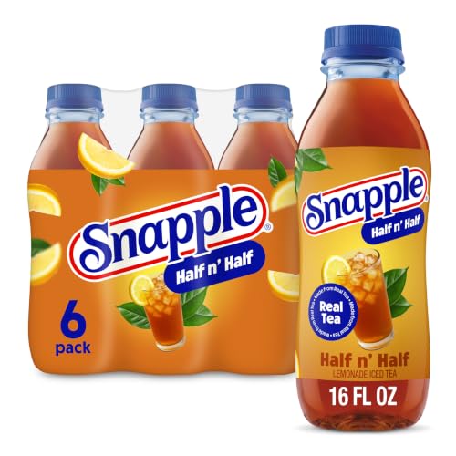 Image of Snapple Half 'n Half, 16 fl oz recycled plastic bottle, 6 pack