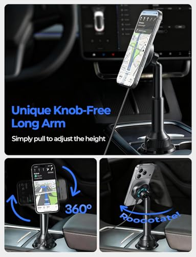 Image of LISEN for Qi2.2 25W Cup Holder Phone Holder,Cooling Fan,95W Fast Adapter