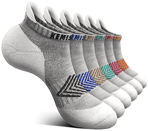 Image of BULLIANT Socks For Women 6Pairs-Womens Athletic Ankle Socks No Show Cushioned for Walking Running-Compression Arch Support