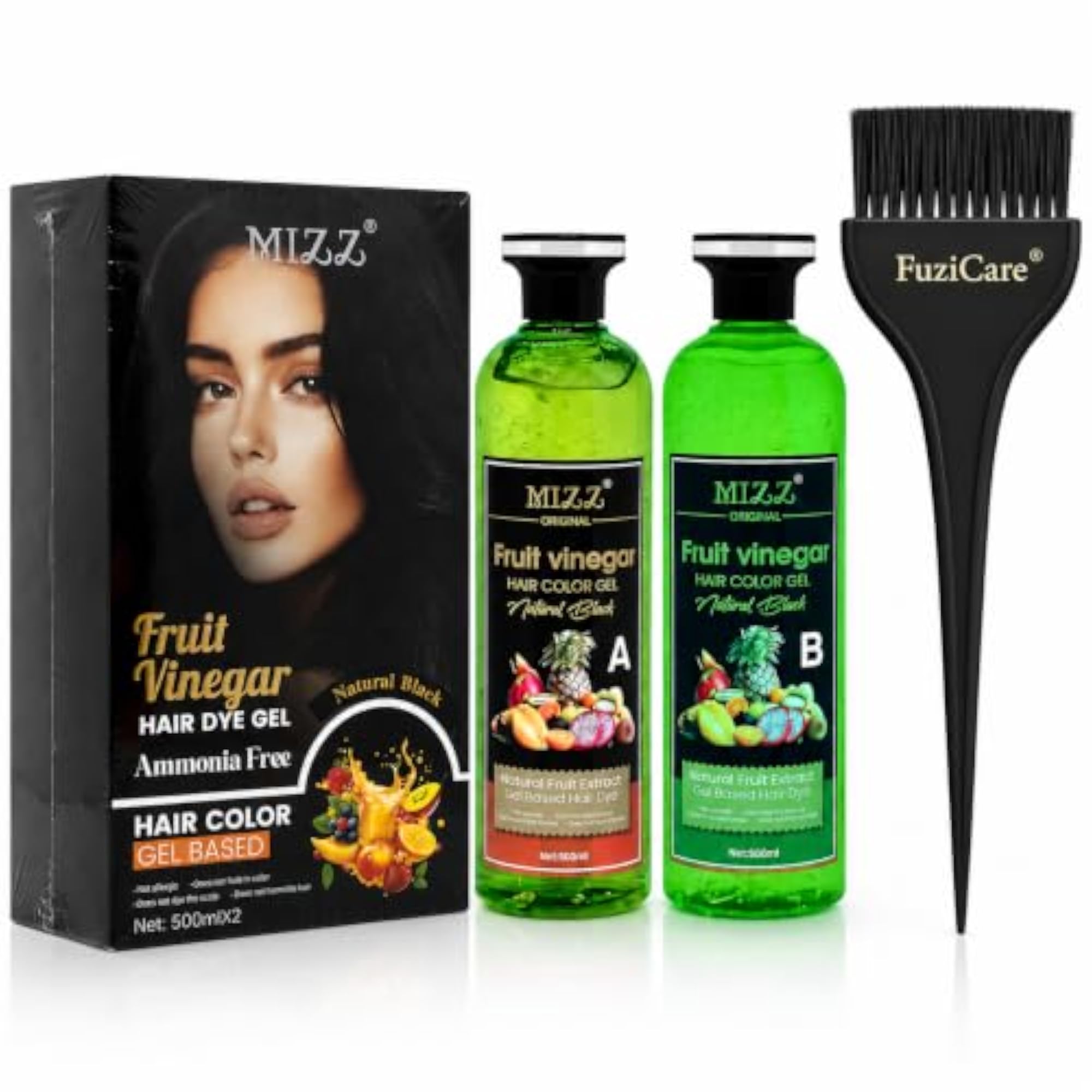 Mizz Natural Fruit Vinegar Hair Dye Color for Both Men & Women