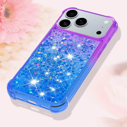 Coque de téléphone paillettes dégradées effet sable mouvant liquide iPhone 14 - 6