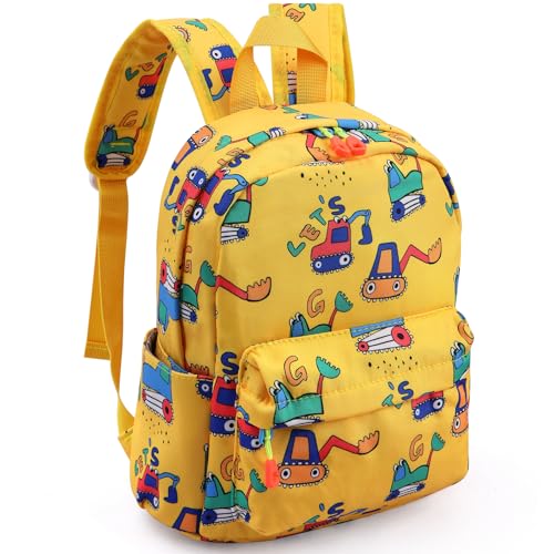 Image of Zicac Toddler Backpack Cute Canvas Preschool Backpacks for Boys Girls, Kids Backpack Perfect for Daycare and Preschool