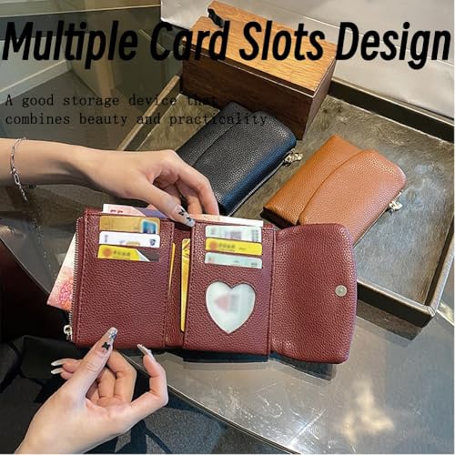 Unisex Pebble Real Leather RFID Wallet, Unisex Clutch Bags with Credit Card Holder, Travel-Ready for Women & Men(Brown)2
