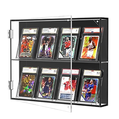 display cases and stands for trading cards